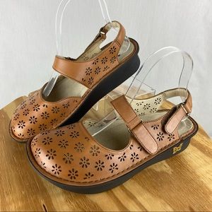 Alegria Jemma Slingback Brown Sandals Sz 37